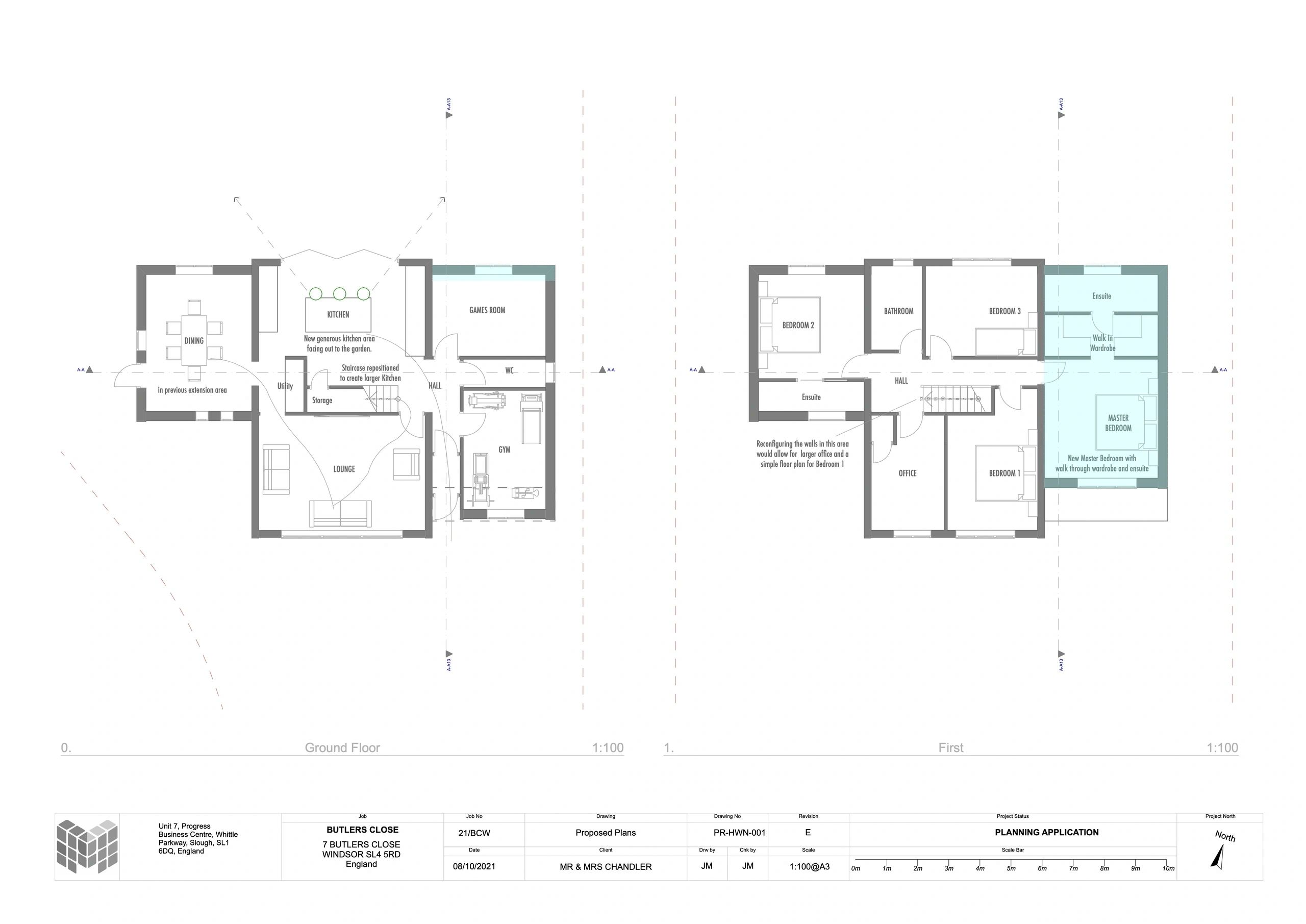 Proposed floor plans — Butlers Close, Windsor